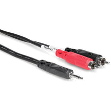 Load image into Gallery viewer, Hosa CMR-203 Stereo Breakout Cable - 3.5mm TRS Male to Left and Right RCA Male - 3 foot