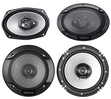 Load image into Gallery viewer, 2 Kenwood KFC-6966S 6x9" 800W + KFC-1666S 6.5" 600W Car Audio Coaxial Speakers