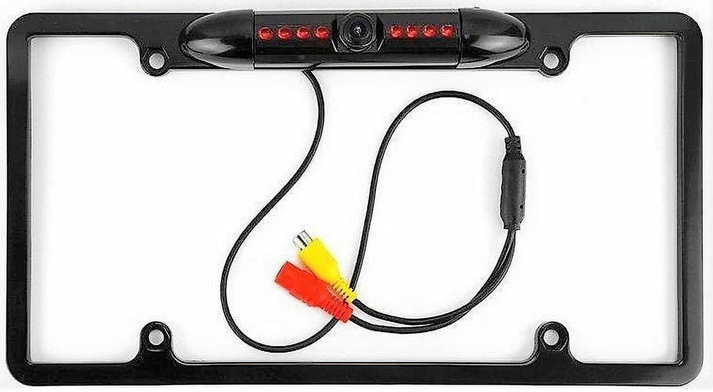 Absolute CAM1500B Universal License Plate Frame with IR Camera Black
