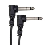 Load image into Gallery viewer, Hosa CSS-110RR, Right Angle 1/4" TRS to Right Angle 1/4" TRS Balanced Interconnect Cable - 10 Feet