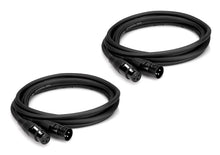 Load image into Gallery viewer, Hosa HMIC-025 Pro Microphone Cable Package, REAN XLR3F to XLR3M (25 Feet) - 2 Pack