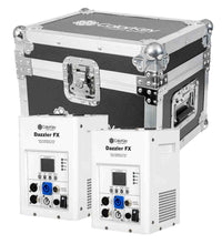 Load image into Gallery viewer, Colorkey CKU-7703-KIT Cold Spark Machine Bundle 2 Dazzlers with Road Case - White