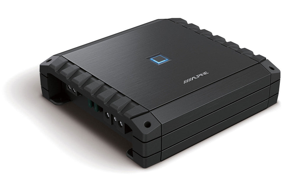 Alpine S2-A60M S-Series Class D 600 W Mono Subwoofer Amplifier + 4 Gauge Amp Kit