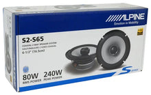 Load image into Gallery viewer, Alpine S2-S65  6.5" Type S Series 2-Way Coaxial Car Speakers Fits 1998-2013 Harley Davidson Alpine S Factory Speaker Replacement Kit