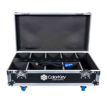 Load image into Gallery viewer, Colorkey CKW-6028-KIT, Mobilepar Mini Hex 4 Uplights 8-Pack Bundle with Charging Road Case