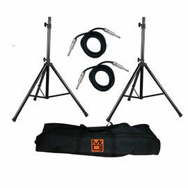 MR DJ SS750PKG 2 Speaker Stand w/ Carrying Bag & 2 1/4