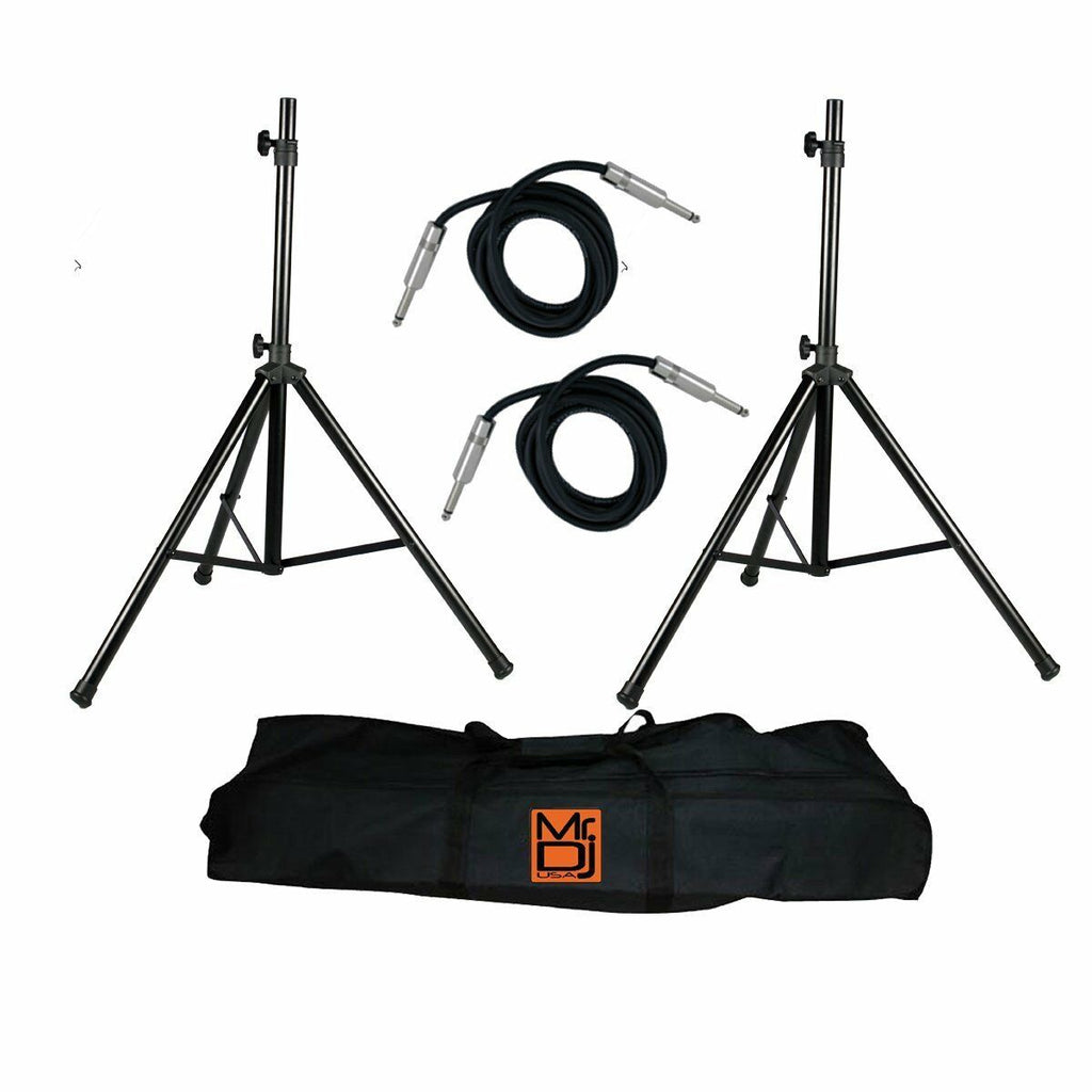 MR DJ SS750PKG Speaker Stand with Road Carrying Bag & 1/4" Cable Universal