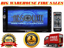 Load image into Gallery viewer, Absolute DD-4000AT 7-Inch Double Din DVD / CD / MP3 / USB &amp; TOUCH Screen