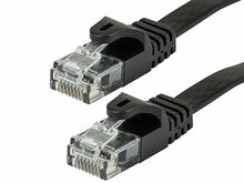 Load image into Gallery viewer, 6 A-T 3' Cat6a Ethernet network patch cable RJ45 23AWG 600M solid copper wire 3' black