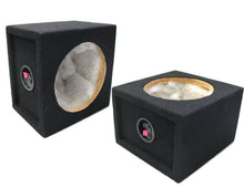 Load image into Gallery viewer, Absolute SQ6.5PKB 6.5" Black Carpet Square Flat Empty Enclosure Box