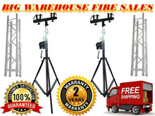 Load image into Gallery viewer, MR DJ Crank-up Portable 10' Lighting Stand with 12' Truss Package