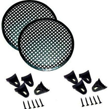 Load image into Gallery viewer, 2 Absolute DJS10 Grill 10" Universal Metal Speaker Subwoofer Grill Mesh Cover Clips Screws Guard