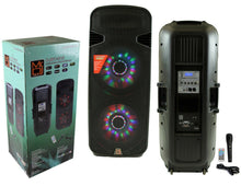 Load image into Gallery viewer, Mr. Dj LETS JUMP DJ215BT Dual 15" 3WAY 5000W Max Power PA DJ Bluetooth Speaker