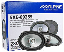 Load image into Gallery viewer, Alpine SXE-6925S 280W 6x9" 2-Way Type-E Series Coaxial Speakers, Mylar Tweeter