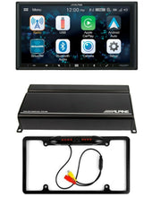 Load image into Gallery viewer, Alpine ILX-W670 + KTA-450 + CAM1800B Bundle 7" Mechless 400W Amplifier &amp; Camera