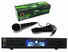 Load image into Gallery viewer, MR DJ DEQ500 19" Rack Mount Pro Dual 10 Band Stereo Graphic Equalizer EQ &amp; MIC200