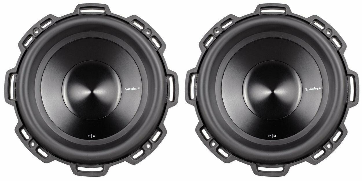 2 Rockford Fosgate P3D4-10 10" Punch P3 Series 1000 Watts Subwoofer