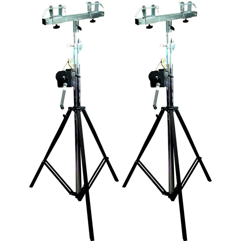 MR Truss ST200 & SBC250 Crank Light Stand Pro Lighting 12 Foot Crank Light Stand & Square Truss T-Bar Adapte