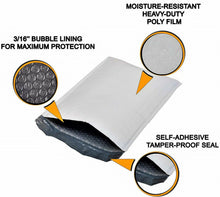 Load image into Gallery viewer, BM Paper 100 Pack 12.5" X 19" #6 Poly Bubble Mailers Envelopes Padded Shipping Bags