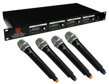 Load image into Gallery viewer, 2 MR DJ MICVHF-8500 4 Channel Handheld Wireless Microphone PA/DJ/KTV/Karaoke