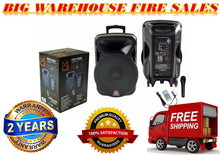 Load image into Gallery viewer, DSP4000 4000W Bluetooth DSP FM Radio USB PA Portable DJ KARAOKE Speaker