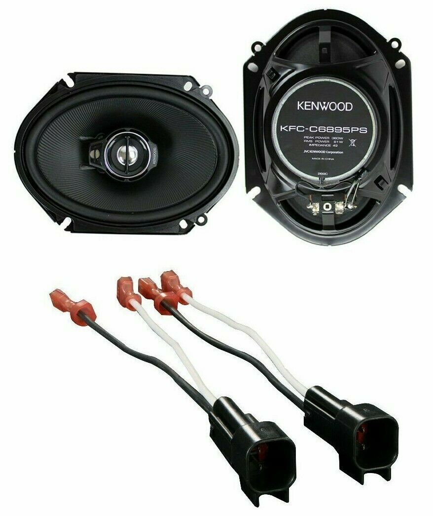 Rear Kenwood Factory Speaker Replacement Kit For 1998-11 Ford Crown Victoria