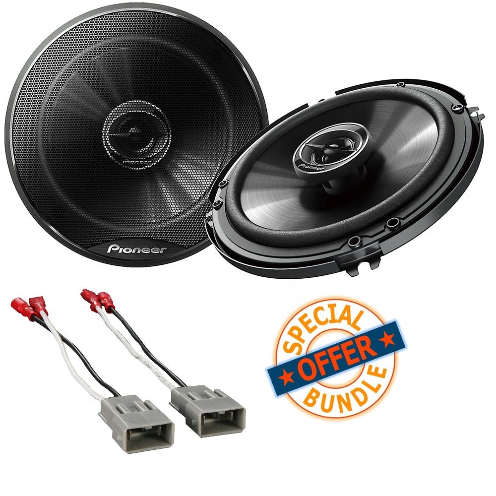 Pioneer TS-G1620 250W 6.5" 2Way Car Speakers + Speaker Adapter Fit Honda Vehicle