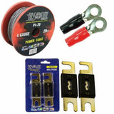 Absolute P4-20-BLUE 20 ft. Wire with Chrome Black Boot 4 Gauge 5/16