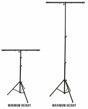 Load image into Gallery viewer, LS-100 9 FT Pro DJ Lighting Tripod &amp; T-Bar Portable Light Stand