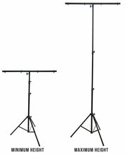 Load image into Gallery viewer, 9 Ft DJ Lighting Tripod Portable Stage T-Bar Light Stand w/ Cross Bar