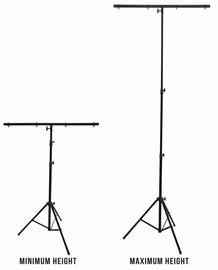 9 Ft DJ Lighting Tripod Portable Stage T-Bar Light Stand w/ Cross Bar