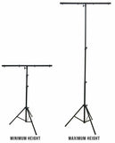 9 Ft DJ Lighting Tripod Portable Stage T-Bar Light Stand w/ Cross Bar
