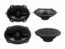 Load image into Gallery viewer, 2 Rockford Fosgate P1572 5x7" 120W + 2 P1692 6x9" 150W 2 Way Car Speakers
