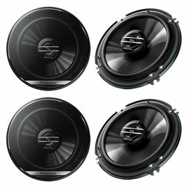 2 Pair TS-G1620F 2-way GM Chevy CAR Truck Front & Rear Door Speakers W/Install Kits