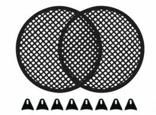 2 Absolute DJS60 Grill 6" Universal Speaker Subwoofer Grill Mesh Cover with Clips Screws Guard
