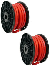 Load image into Gallery viewer, 2 Patron SPW-0-50RD 1/0 Gauge 50 FT Xtreme Twisted Power/Ground Battery Wire Cables Set Red
