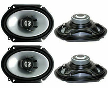 Load image into Gallery viewer, 4 X Kenwood Car KFCC6866S 6x8" 500 Watt 2-Way Coaxial Speakers Car Audio