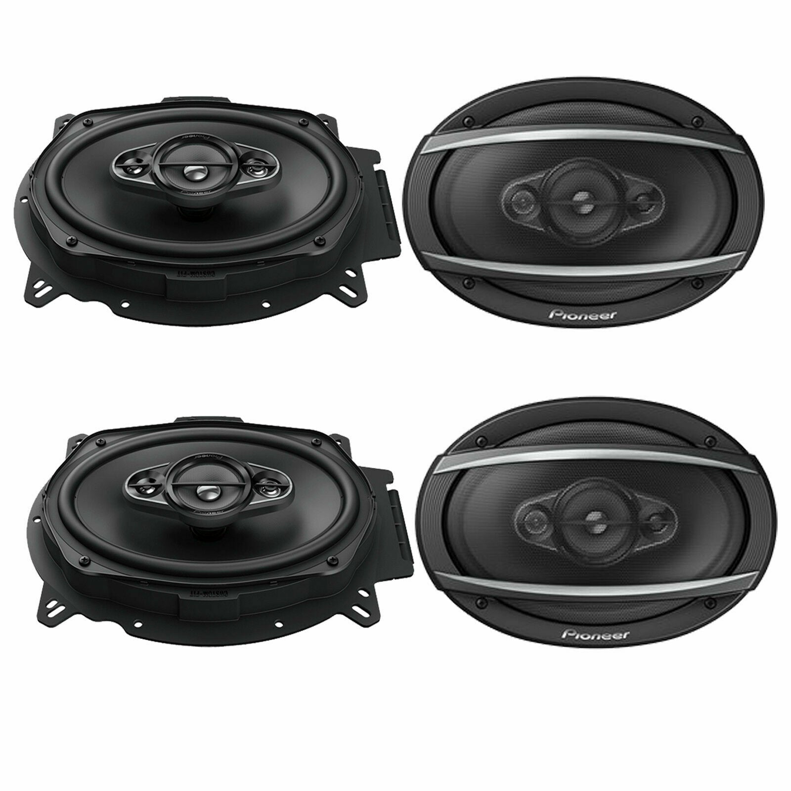 4 X New Pioneer 6" X 9" Car Audio Coaxial 3-Way Stereo Speaker 400W Max 2 Pair