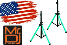 Load image into Gallery viewer, 2 MR DJ SS700LED Universal Light Up Multi Color LED Speaker Stands w/Remote