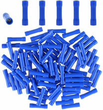 Load image into Gallery viewer, 16-14 Gauge AWG Blue Insulated Crimp Terminals Crimping Connectors 100 Pcs