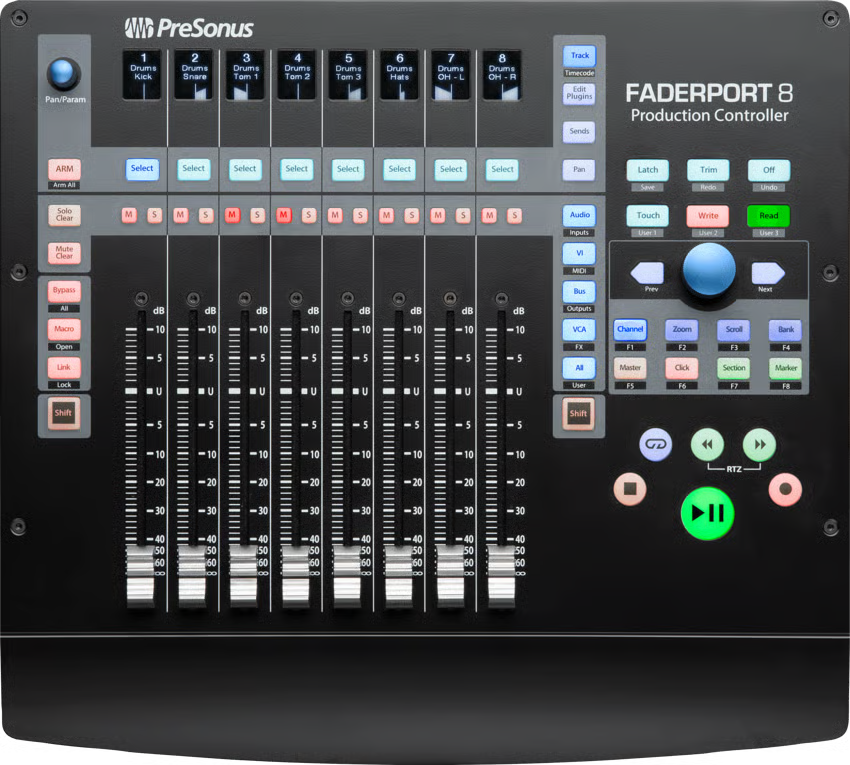 PreSonus 2777100202 FaderPort 8 8-channel Production Controller