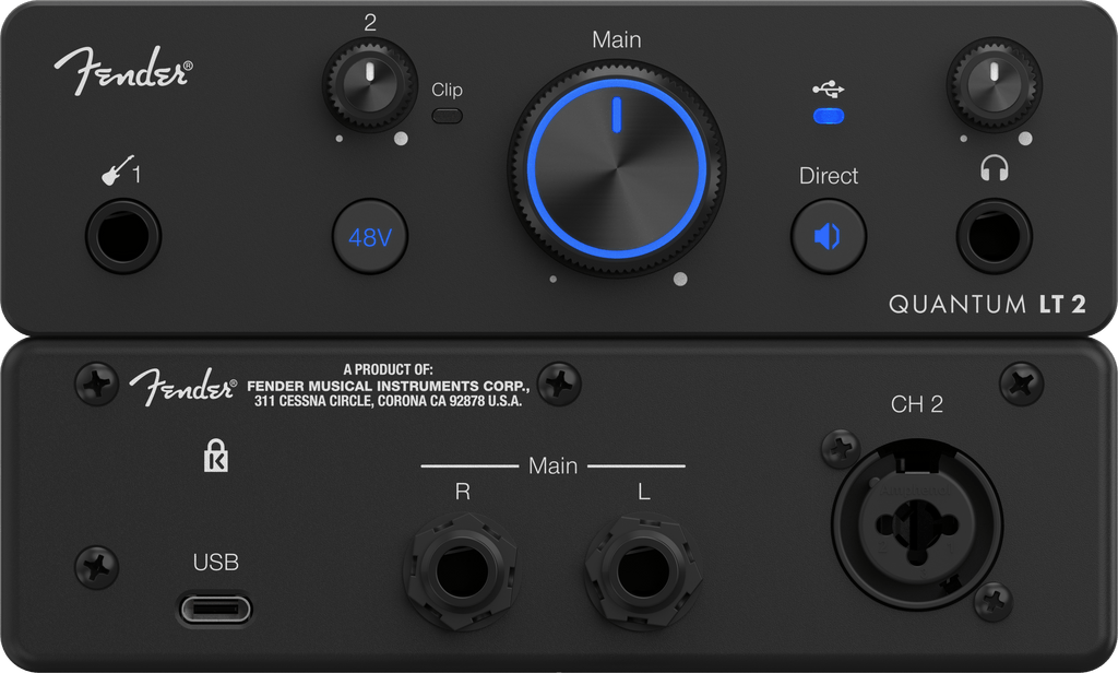 PreSonus 2777700612 Fender Studio Quantum LT 2 USB-C Audio Interface