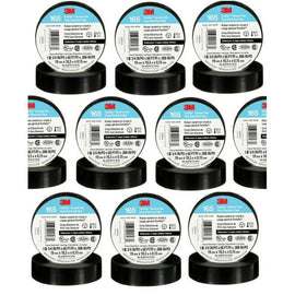 400 Rolls 4 Cases of 100 Rolls 3M 165 TEMFLEX Black 3/4