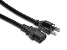 Load image into Gallery viewer, Hosa PWC-403, IEC C13 to NEMA 5-15P Power Cord - 3 Foot