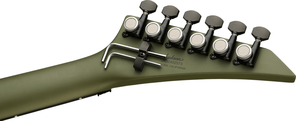 Jackson American Series Rhoads RR24, Ebony Fingerboard, Matte Army Drab