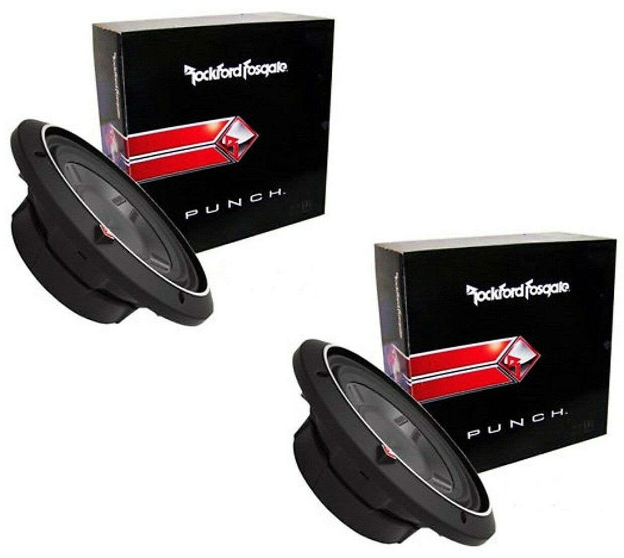 2 Rockford Fosgate P3SD4-12 P3SD412 12" 1600W Shallow Mount Car Subwoofers Subs