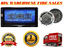 Load image into Gallery viewer, Absolute DD-4000 7" Double Din DVD CD MP3 USB with 6.5" Speaker
