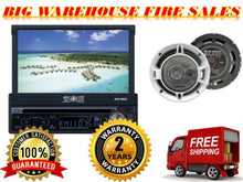 Load image into Gallery viewer, Absolute 7" INDASH CAR STEREO MOTORIZED DVD / CD / MP3/ USB + 6.5" 3-WAY SPEAKER