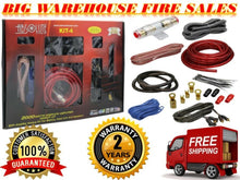 Load image into Gallery viewer, Truck 4 Gauge 2000W Car Amplifier Complete Installation Amp Kit Power Wiring