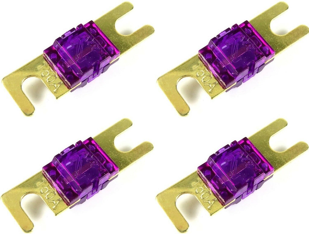 4 Pack Of 150 Amp Gold AFS / Midi / Mini ANL Fuses